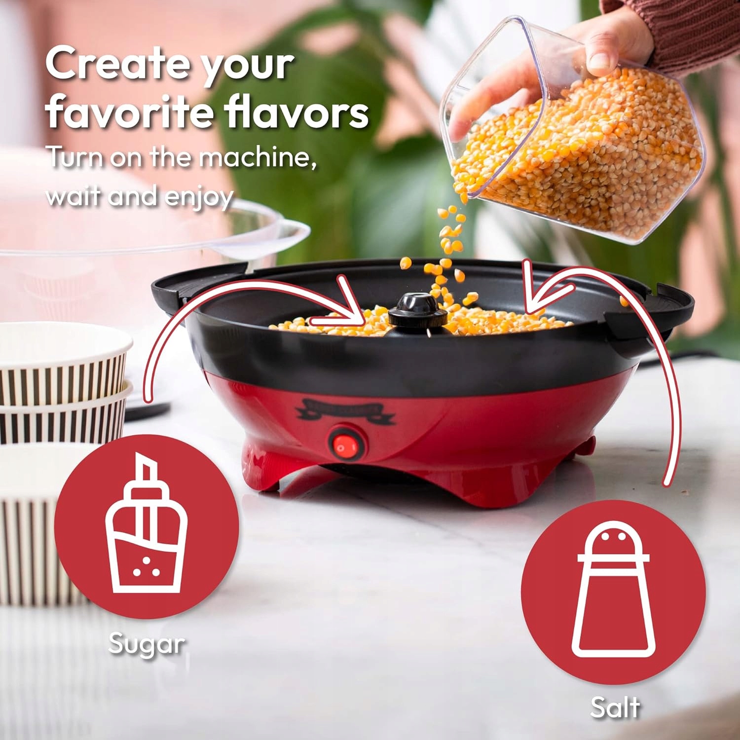 MASZYNA DO POPCORNU URZĄDZENIE 5L NIEPRZYWIERAJĄCA POWŁOWA Marka inna