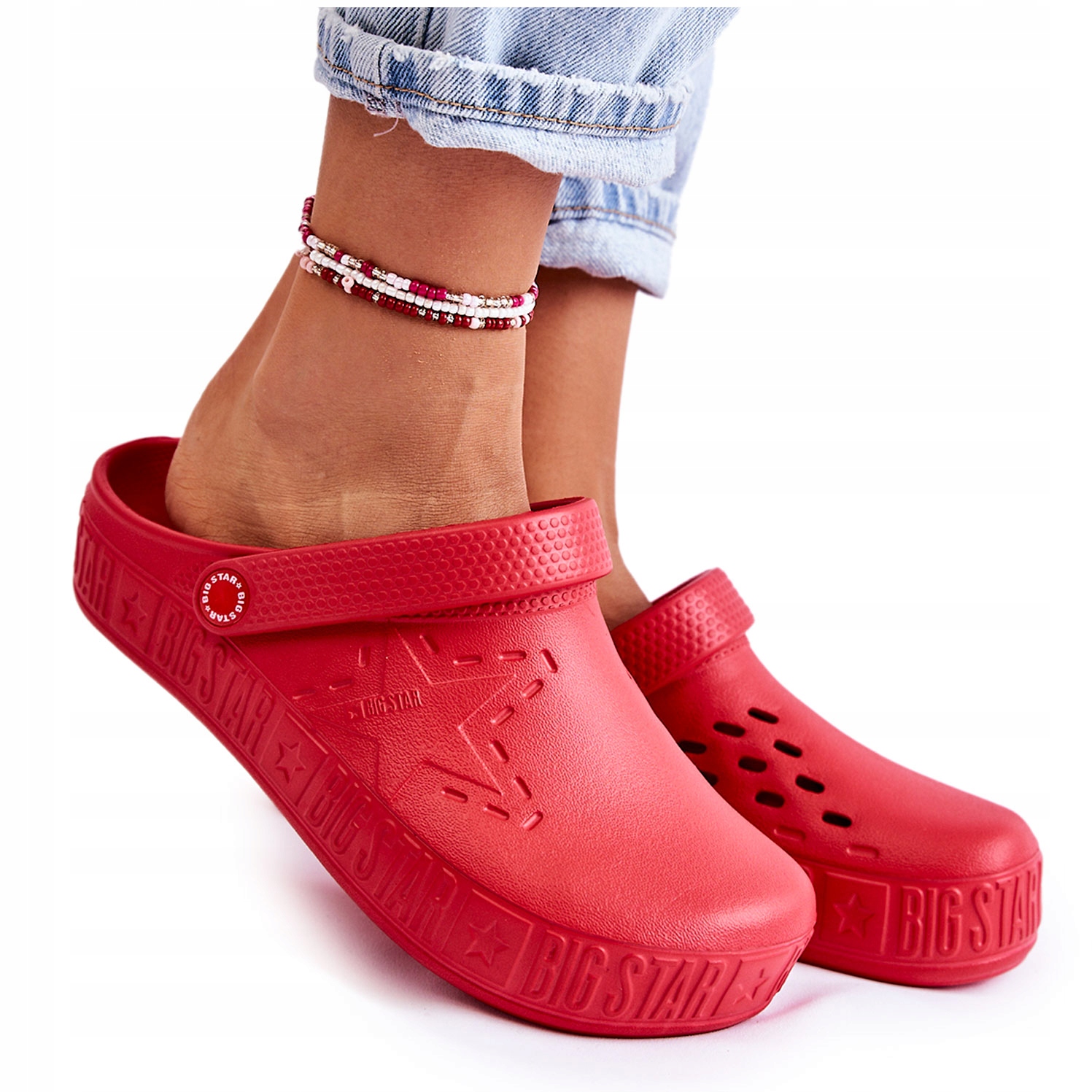 

Damskie Kroksy Big Star II275004 Czerwone 38