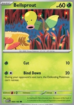 Pokemon Tcg Mew 151 Bellsprout (mew 069) Reverse Holo