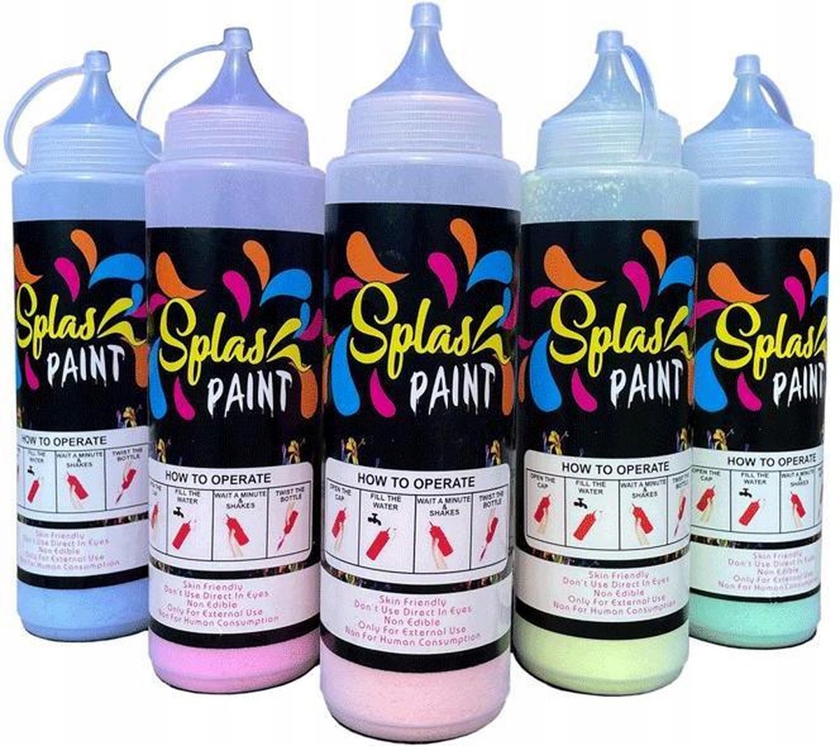 

Farba do ciała 5szt Neon Uv Splash Body Paint Fx