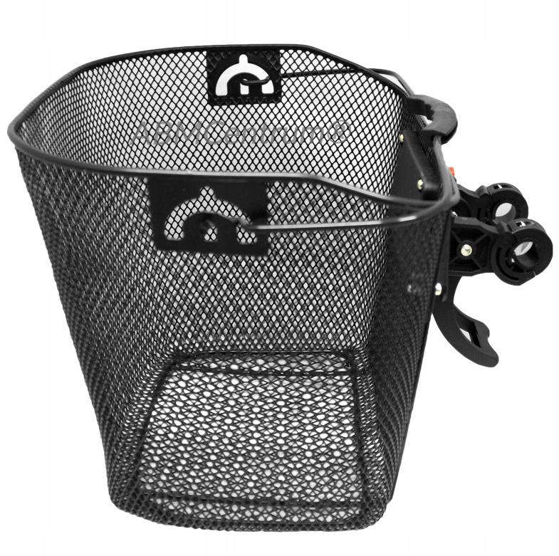 KOSZYK NA ROWER METALOWY KOSZ ROWEROWY 2w1 CLICK Wysokość 26 cm