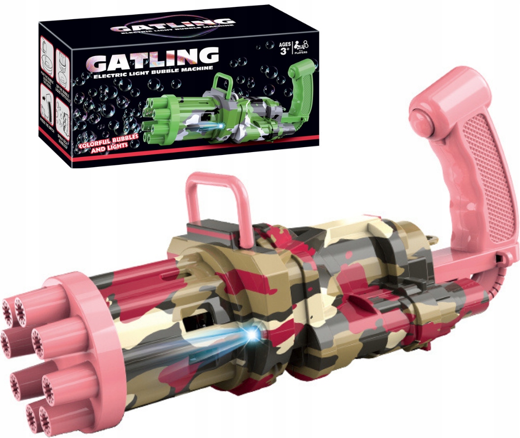

Pistolet Maszynowy Do Baniek Mydlanych Bubble Gun