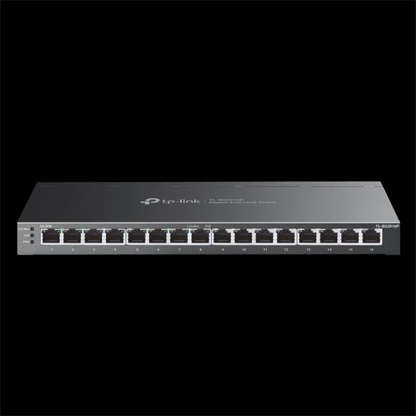 Omada 16-Port Gigabit Smart Switch with 8-Port PoE+ Port: 8× Gigabit PoE…