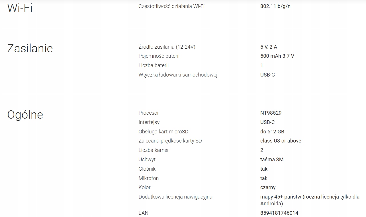 Inteligentny wideorejestrator Navitel RS984 GPS Night Vision 4K + Gratis Kod producenta RS984 GPS