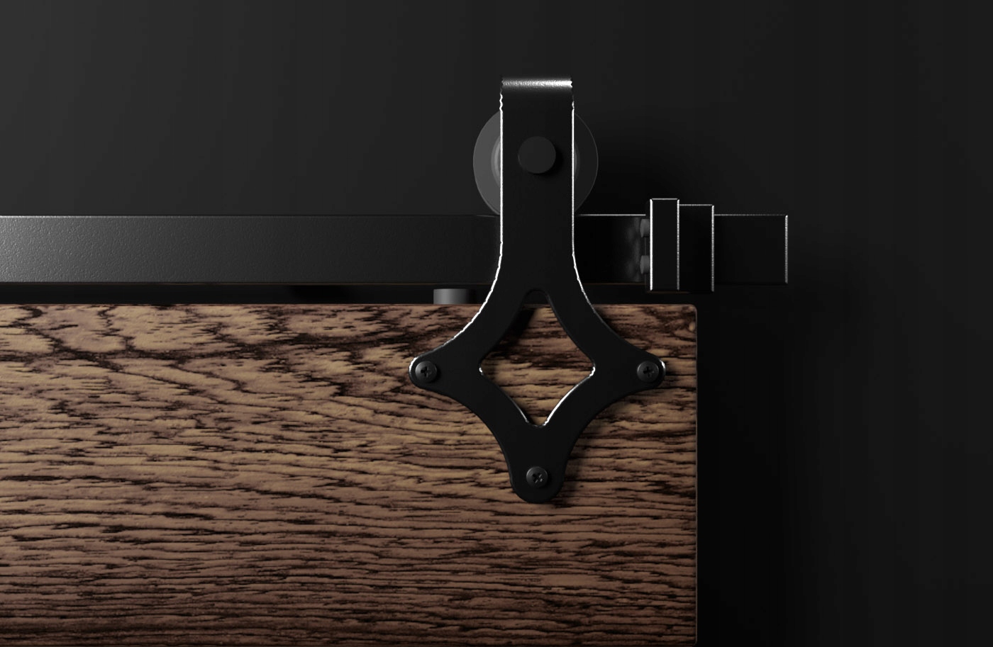 System do drzwi przesuwnych Loft KARO 200cm czarny