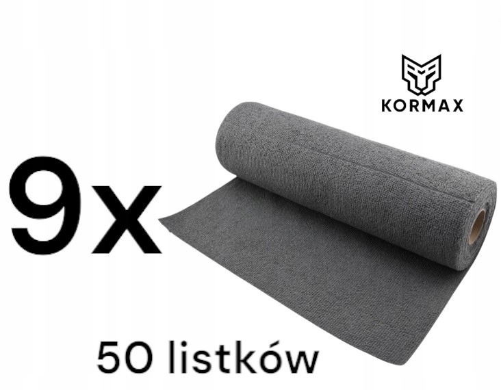 Levně Utěrky Z Mikrovlákna V Roli 30x30cm Utěrky 50 Ks Sada 9ks