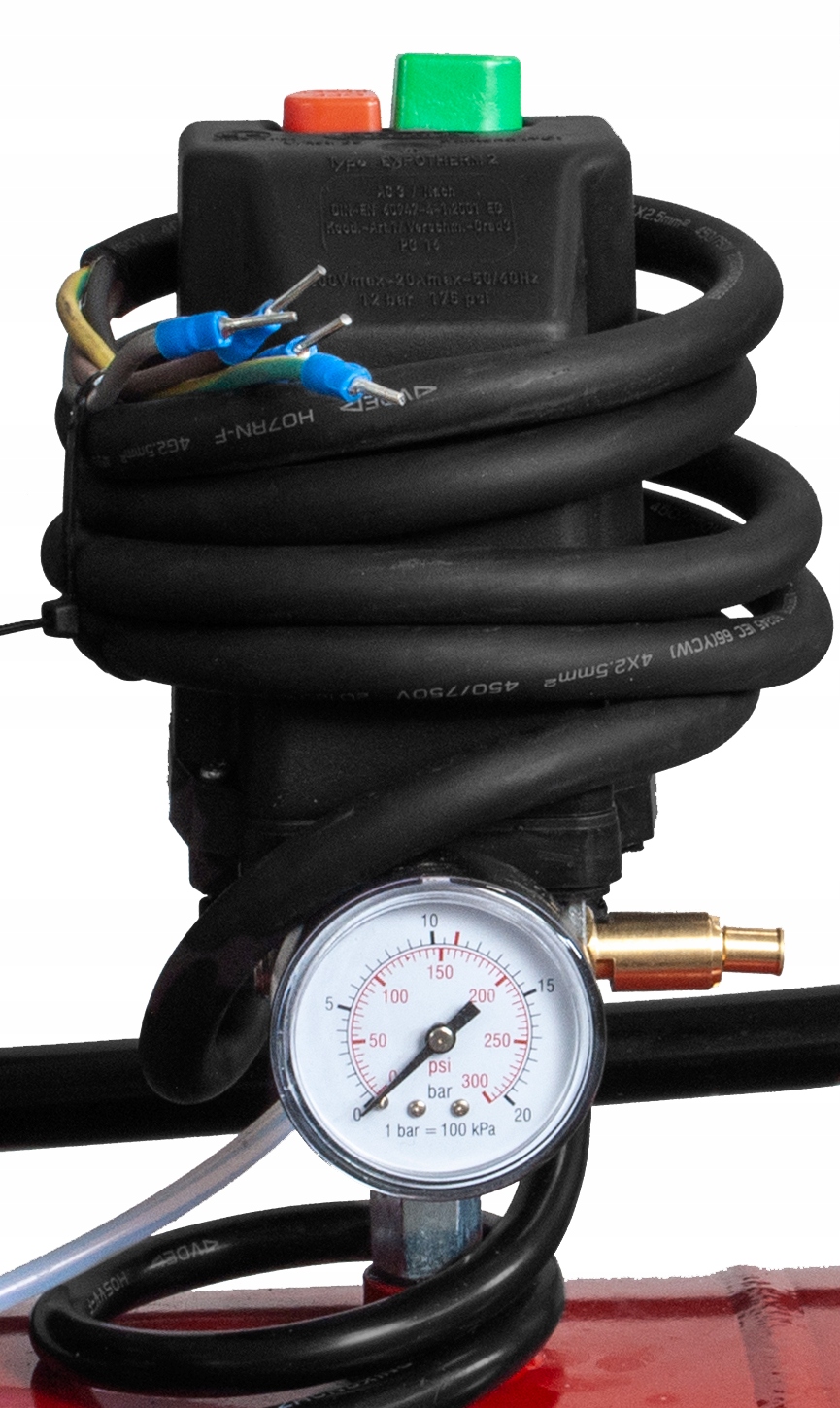 Kompresor tłokowy Sprężarka olejowa 200 Litrów KK 690/200V Kupczyk Moc (kW) 4 kW