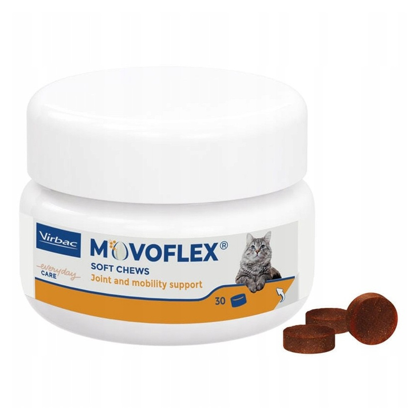 Virbac Movoflex 30ks Měkké krokety Doplněk na klouby pro kočky