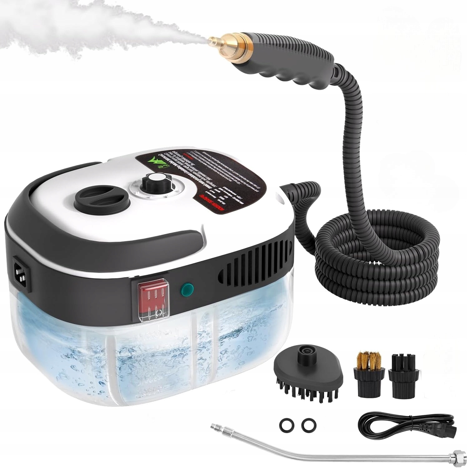 Parní čistič oken Parní čistič 1000 ml 2500 W sada