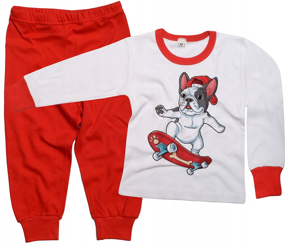 

Piżama dziecięca Pies buldog deskorolka 116