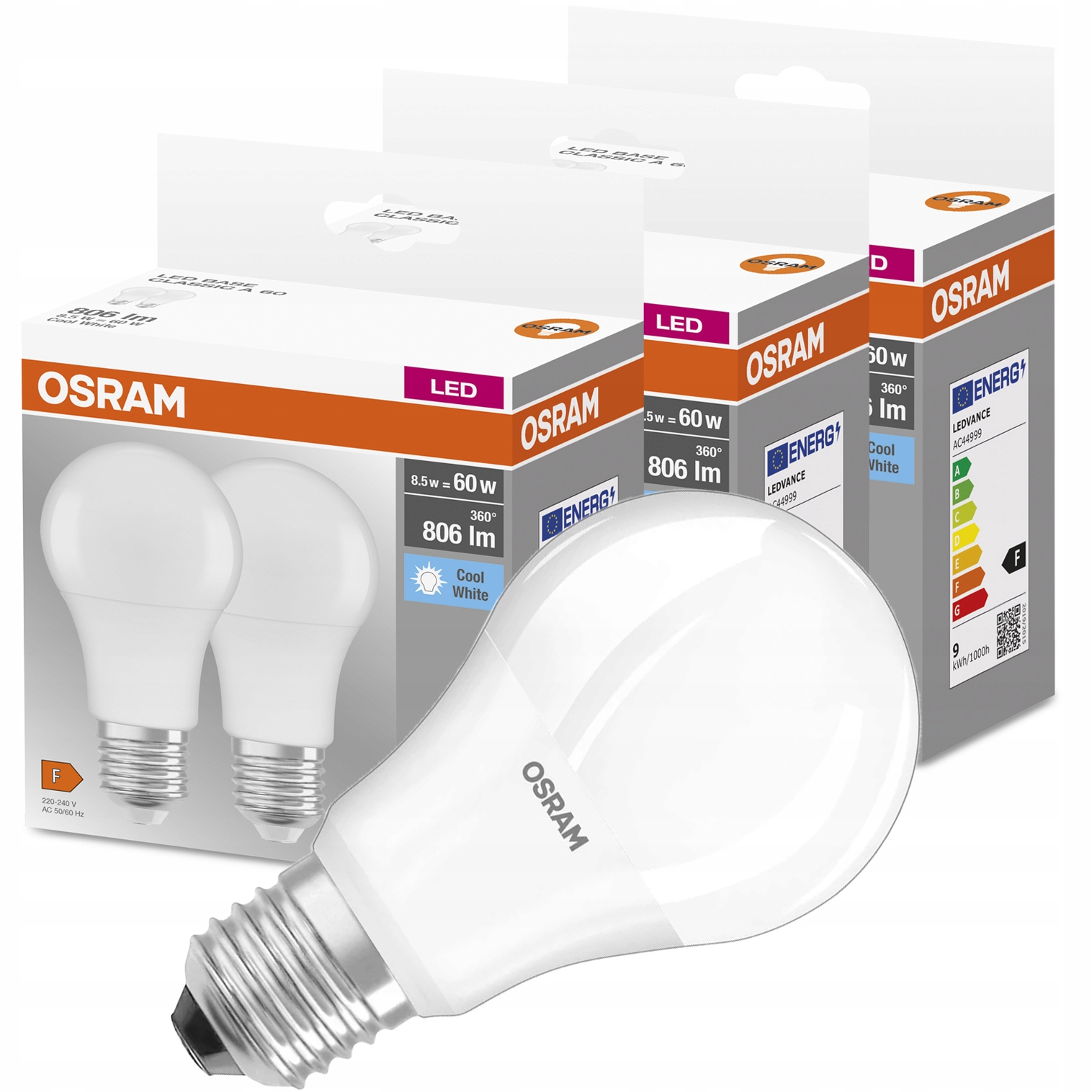 

6x Żarówka Led E27 8,5W 60W 806lm Osram 4000K