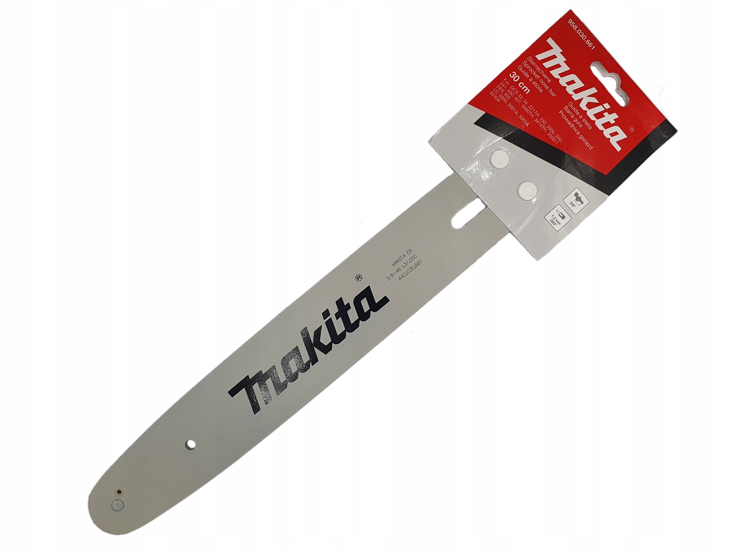 

Prowadnica Pilarki Makita 30cm 3/8 1.3mm 46 oczek