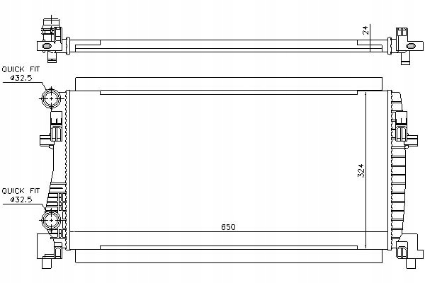 Chladič Motoru Nissens 5Q0121251EB 5Q0121251EA