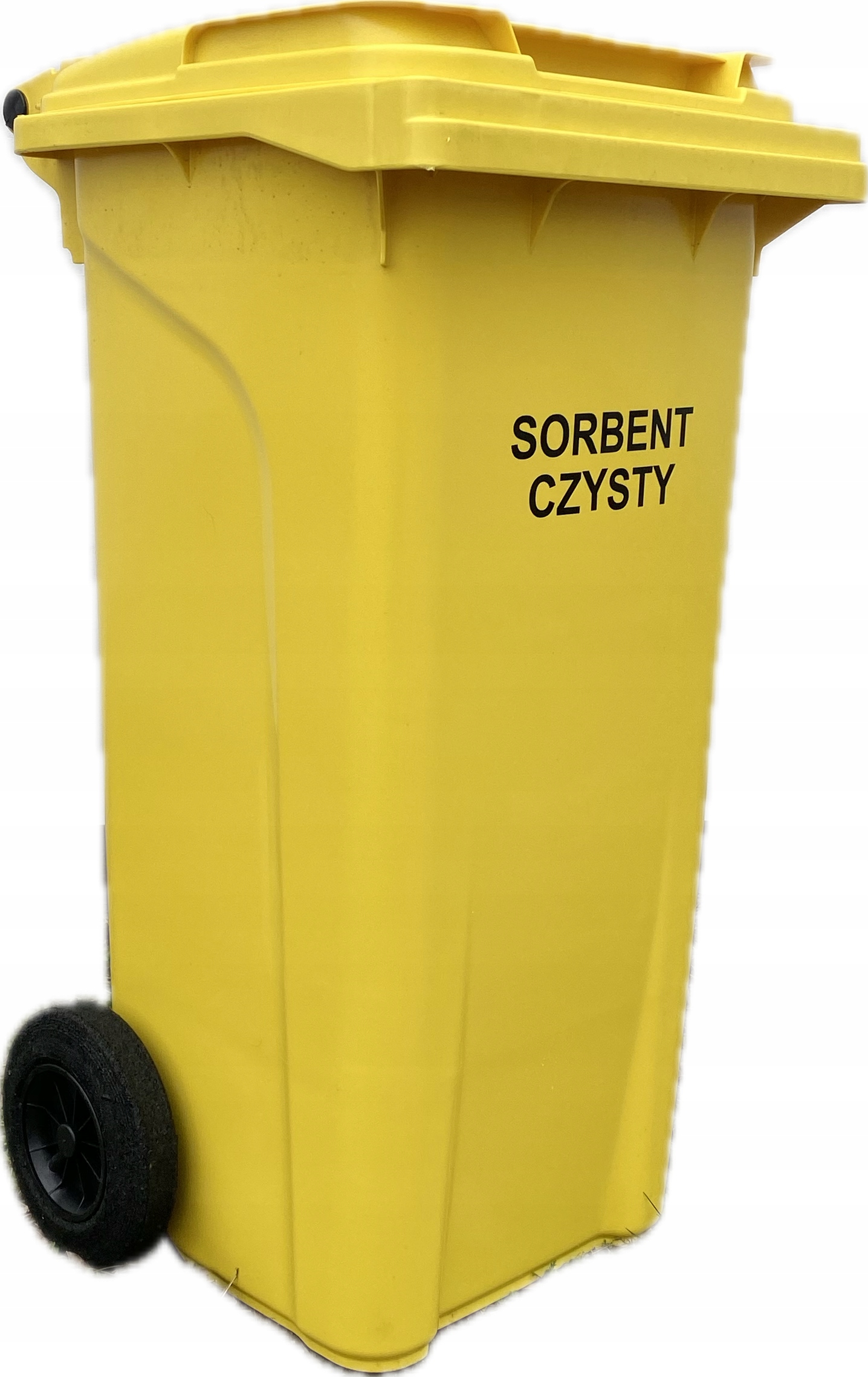 Kosz Pojemnik Na Czysty Sorbent 120l Odpady Segregacja Eko Żółty Plastik