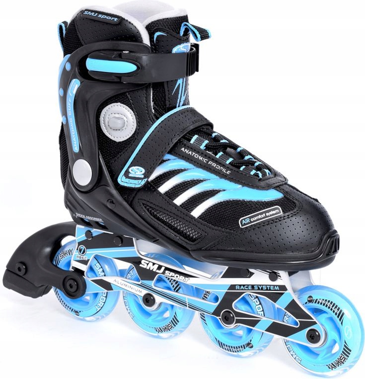 ŁYŻWOROLKI SMJ SPORT RX23 LADY r, 36 NIEBIESKIE