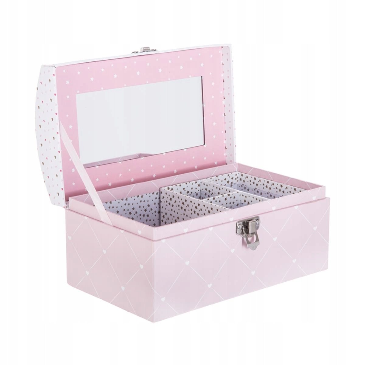 

Szkatułka różowy kuferek 20x12 cm pojemnik