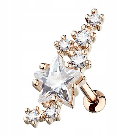 

Cluster do ucha gwiazdki 1,2/6 rose gold