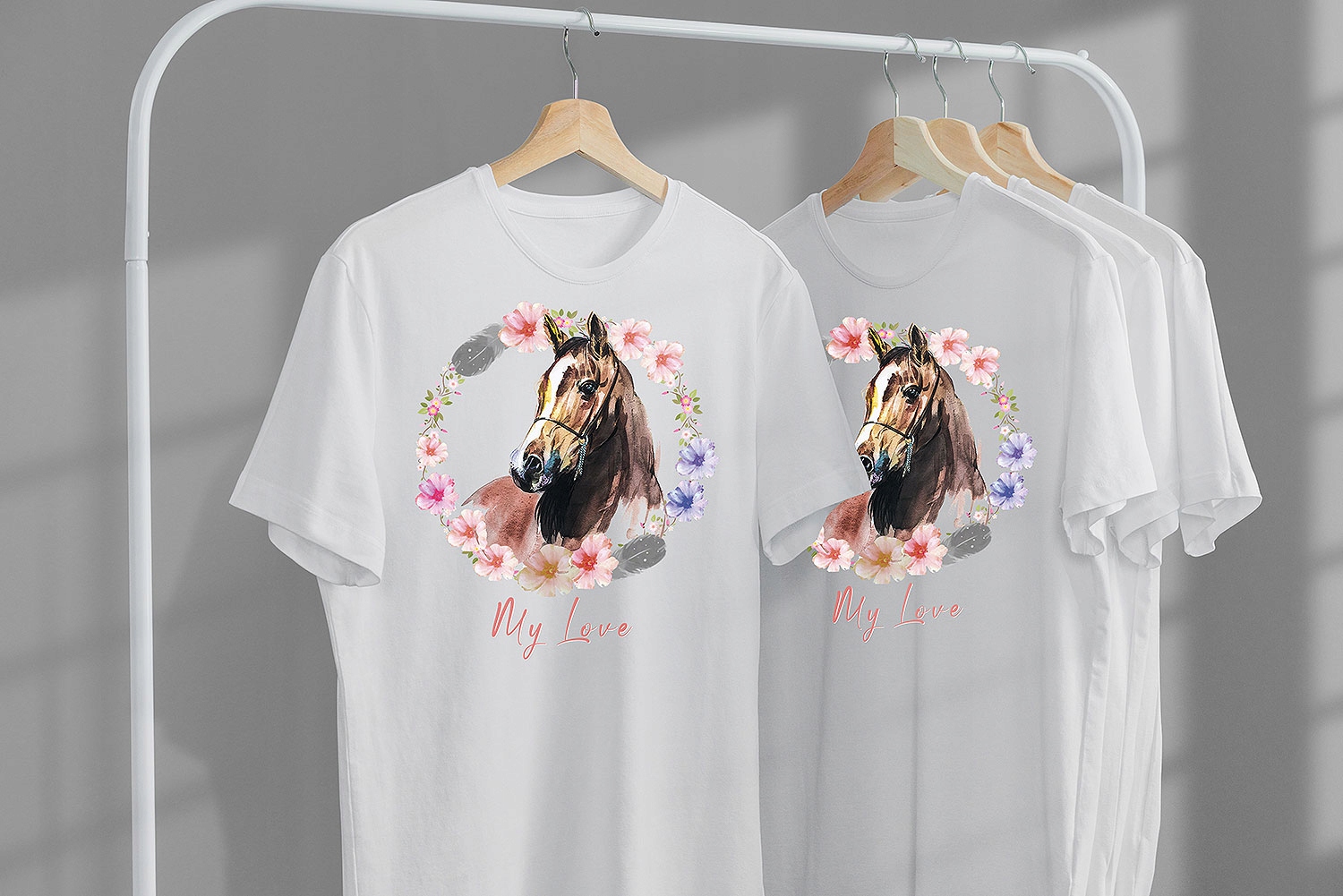 T-SHIRT KOSZULKA DLA DZIECKA KONIE 116 SUPER JAKOŚĆ Rozmiar XS