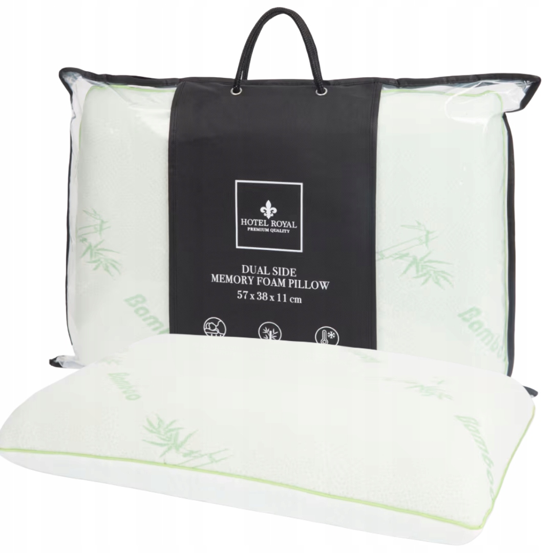 Dwustronna Poduszka Z Pianki Memory Pamięcią Duża Poducha 57X38X11