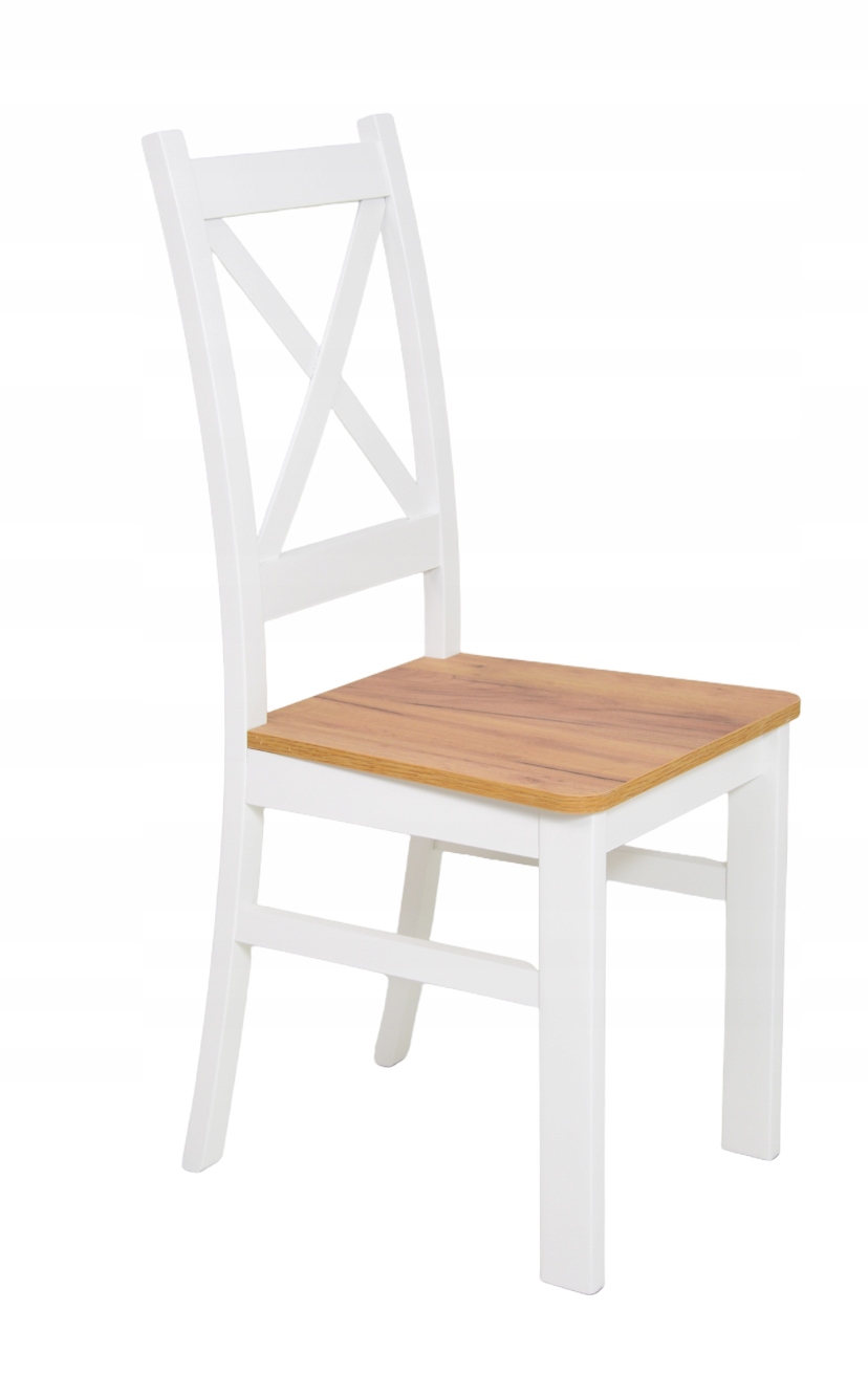 ZESTAW LOFT BLAT CRAFT I 6 BIAŁYCH KRZESEŁ Maksymalna długość rozłożonego stołu 160 cm