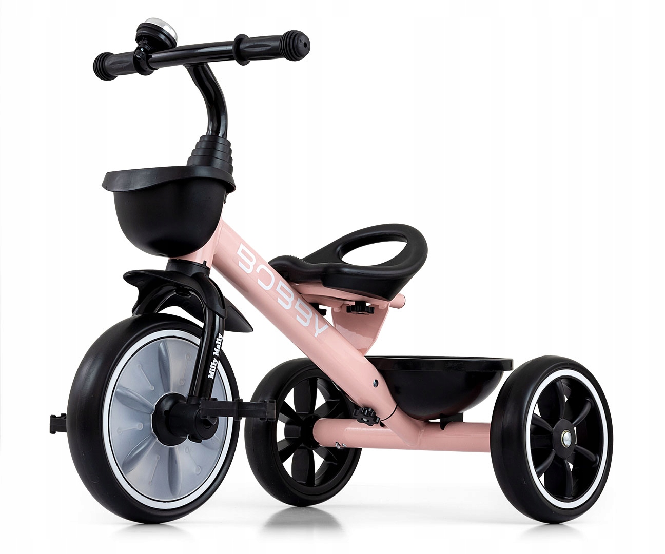 Rowerek Trójkołowy dziecięcy biegowy +2 lata Bobby Pink różowy Milly Mally