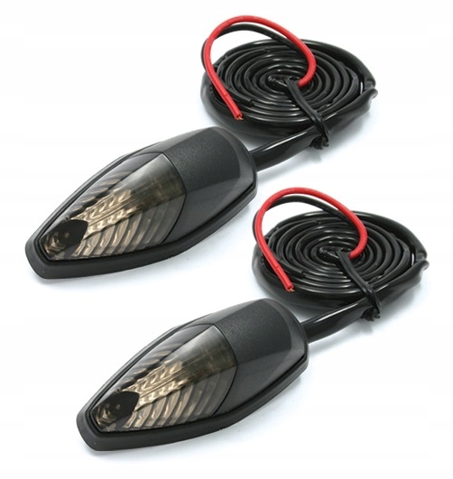 D45-58-618 - DRC светодиодные поворотники плоские 2 штуки дымчатые