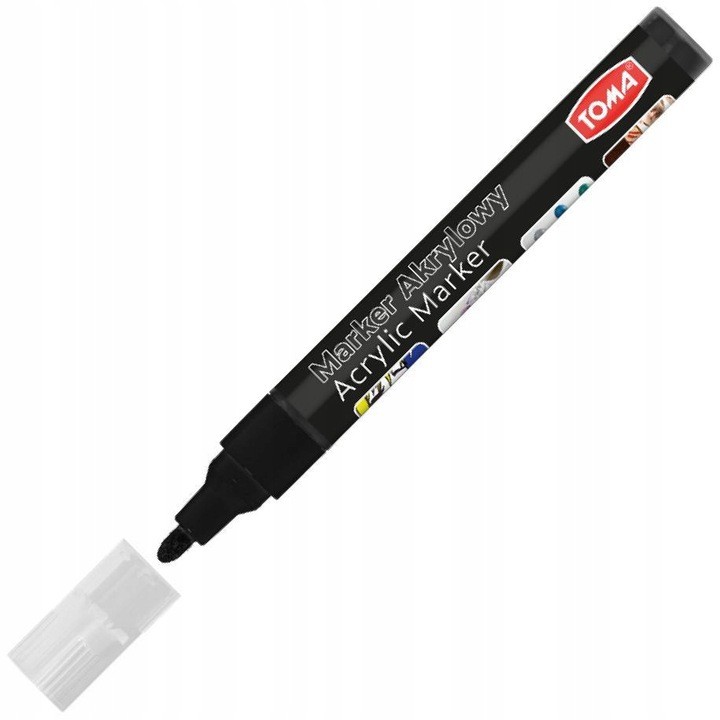 

Marker akrylowy Czarny 2,5 mm TO-402 Toma
