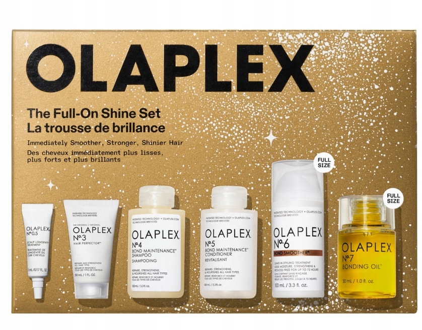 Olaplex Full-On Shine zestaw prezentowy nadający blask włosom zniszczonym
