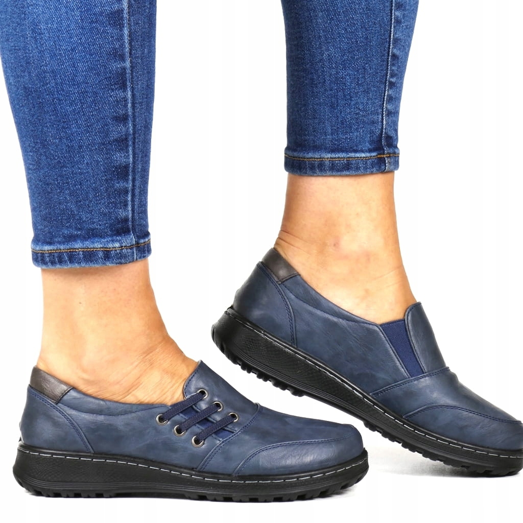 Modré Boty Na Vyvýšenině, Širší V Prstech, Pohodlné, Nové