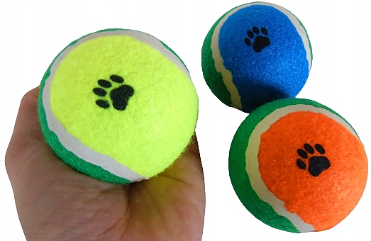 

Kolorowa Piłka Tenisowa zabawka dla psa Aport