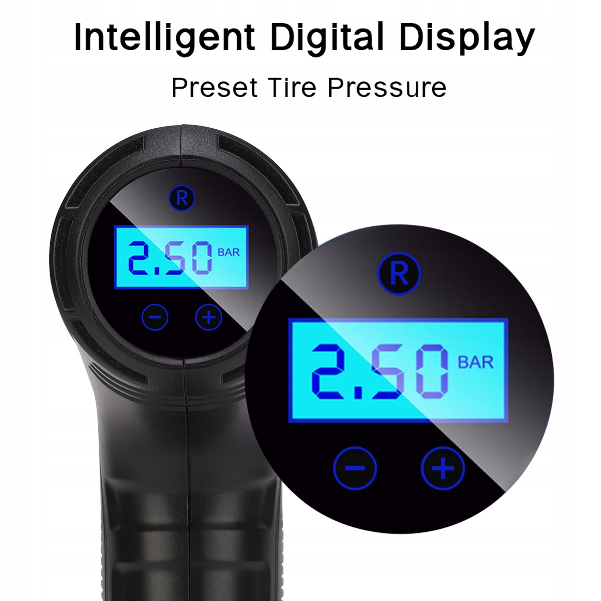 ELEKTRYCZNA POMPKA ROWEROWA Z BEZPRZEWODOWYM KOMPRESOREM Długość 13.5 cm