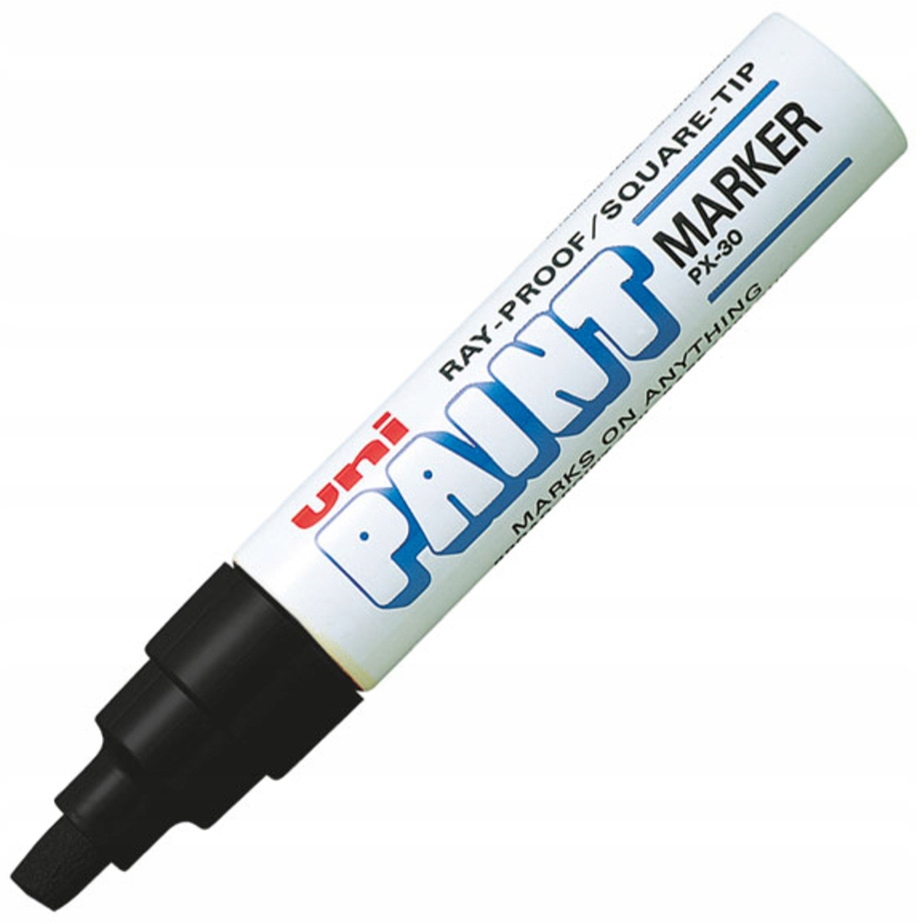 Marker olejowy UNI PX-30 czarny ścięty