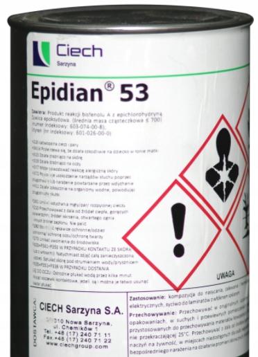 Epidian 53 pryskyřice 1 kg bonus tužidlo