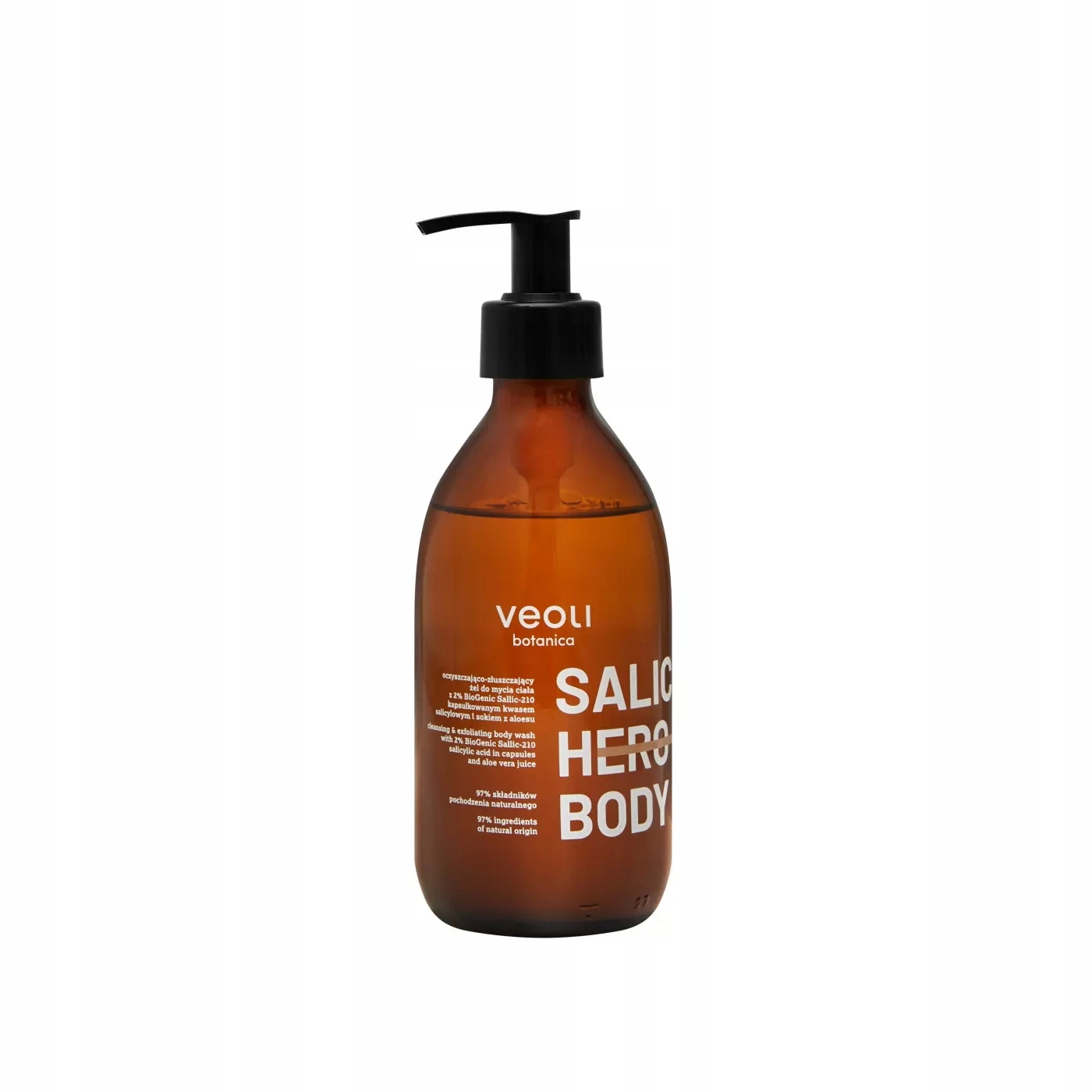 Veoli Botanica Salic HeroBody Čistící a exfoliační gel na mytí těla