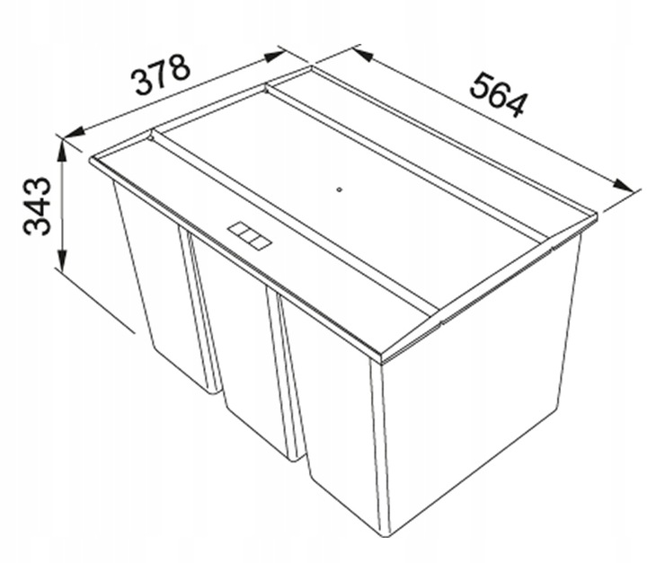 Sortownik odpadów Franke EasySort 3 kosze Sorter Marka Franke