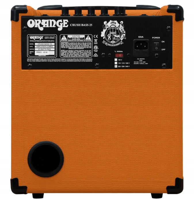 ORANGE CRUSH BASS 25 WZMACNIACZ BASOWY 25W COMBO DO GITARY BASOWEJ BASU Rodzaj combo basowe