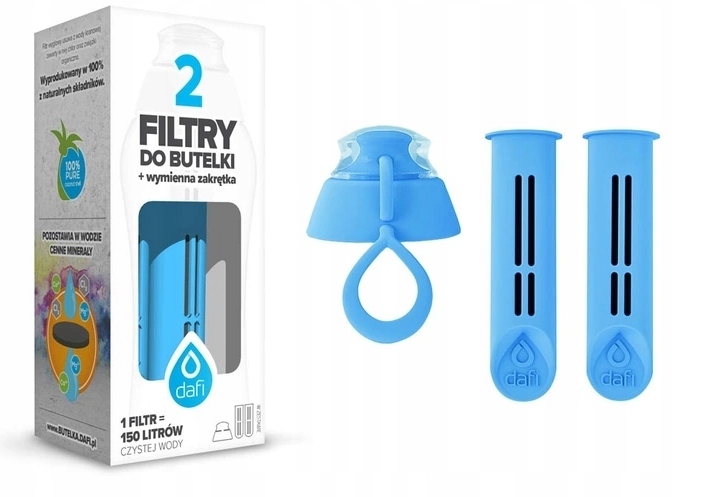 

2-PAK Filtrów Do Butelki Dafi+zakrętka 9 kolorów!