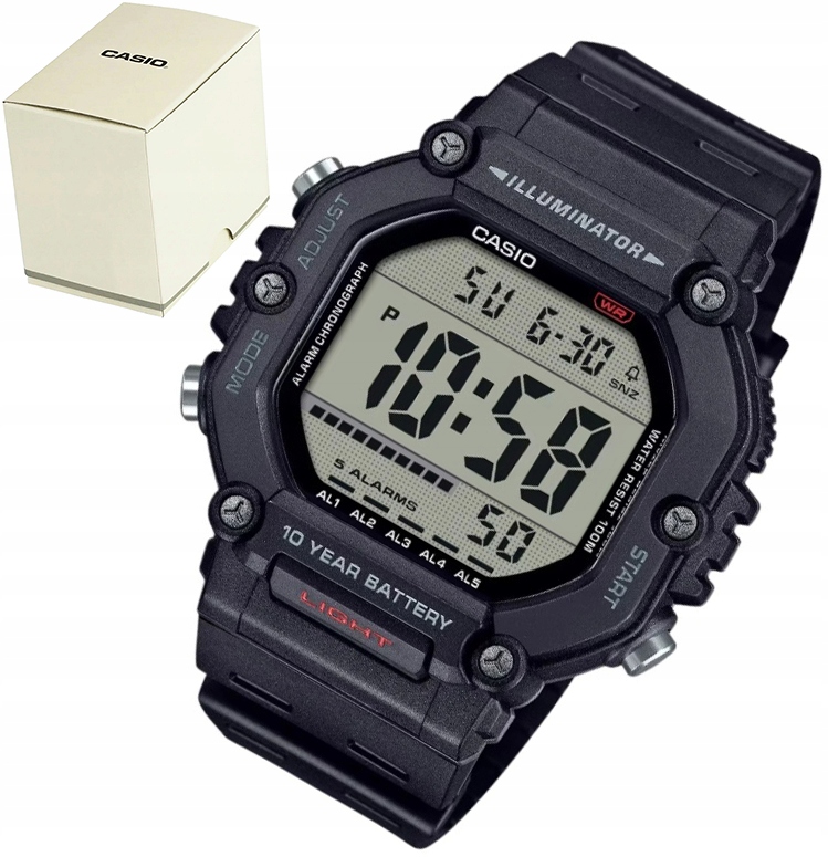 Pánské Casio Sportovní Hodinky AE-1600H-1AVEF Wr 100 M