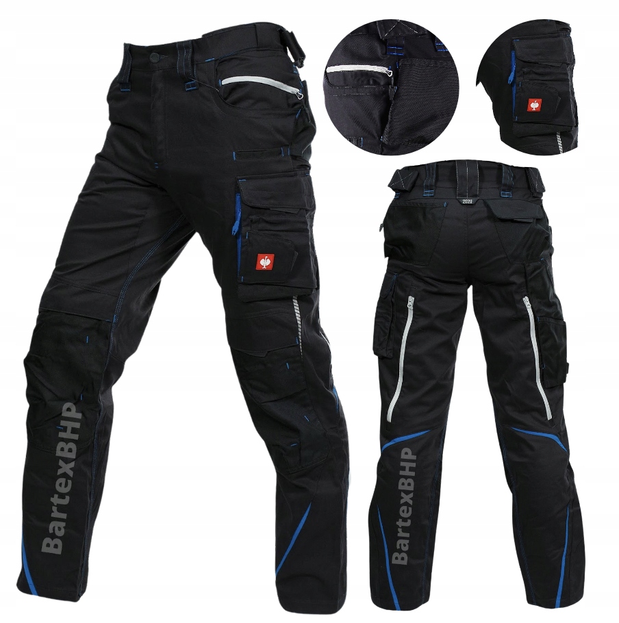 Spodnie robocze Męskie wytrzymałe Elastyczny Pas Engelbert Strauss 48