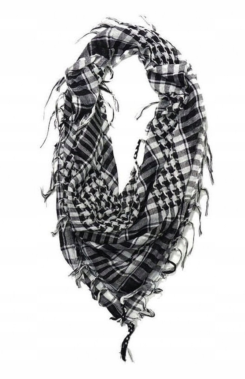 

Czarno-Biała Arafatka, Chusta -Pako Jeans