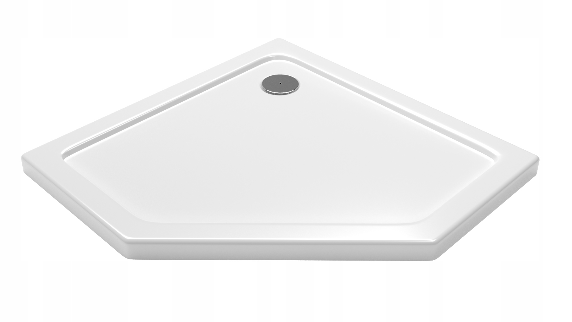 Sprchová vanička 90x90x5 pentagonální podlahová Laminart