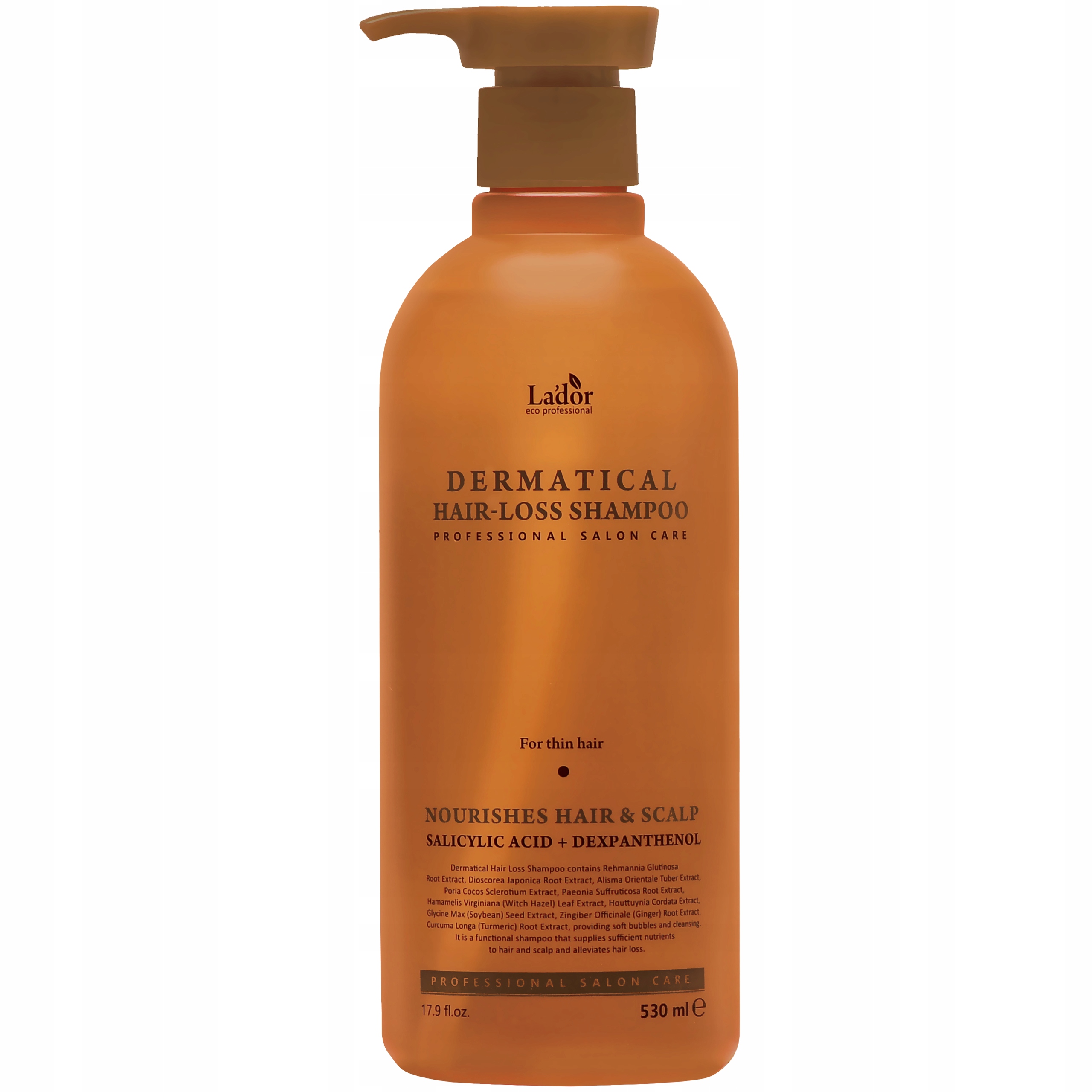 Šampon pro oslabené vlasy La'dor Dermatical Hair-Loss efekt 530 ml