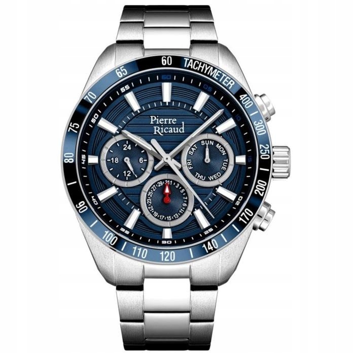 Pánské Hodinky Pierre Ricaud P97031.T115QF Stříbrné