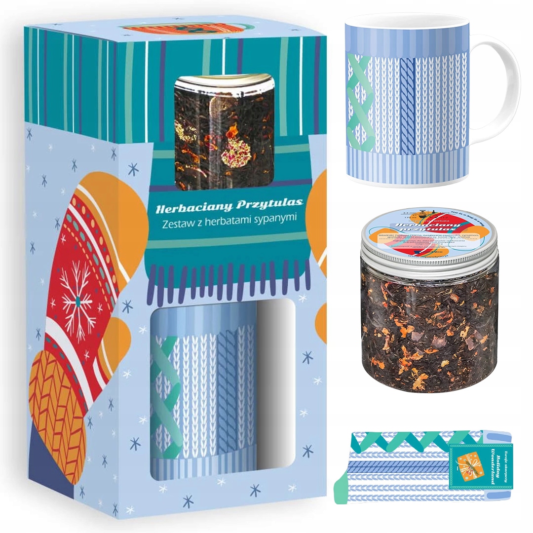 Dárková Sada Box hrnek čaj sypaný ponožky dárek na Mikuláše