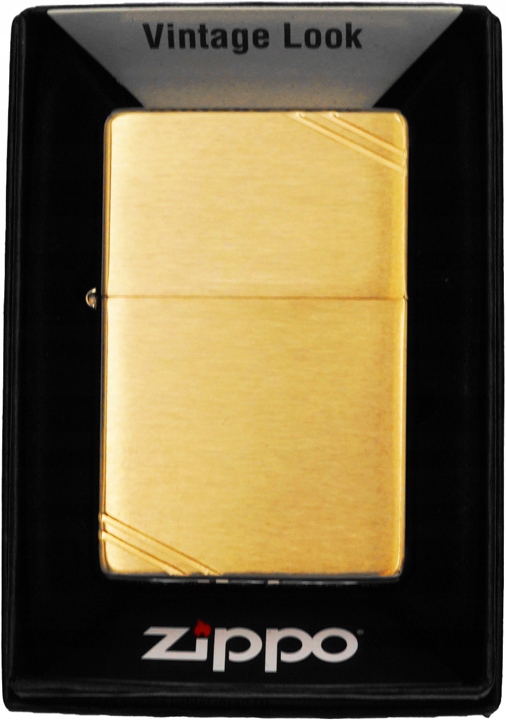 Zapalovač Zippo Vintage Brass Brusched 60000808 Větruodolný benzínový