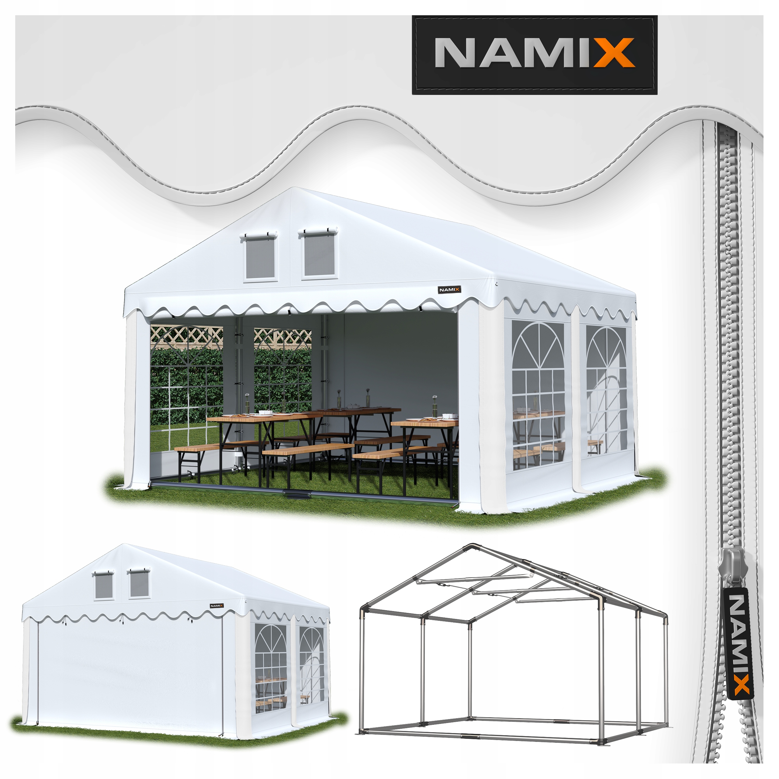 

Namiot Grand 3x4 imprezowy ogrodowy Różne