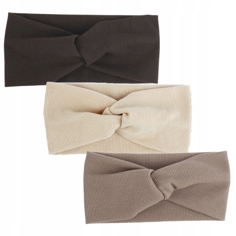 

Zestaw 3 Szerokich Opasek Dla Dziewczynki Prążek