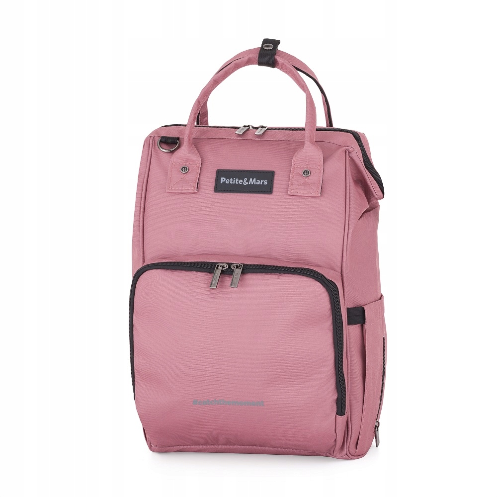 Petite&mars Plecak do wózka Jack – seria Catchthemoment Dusty Rose