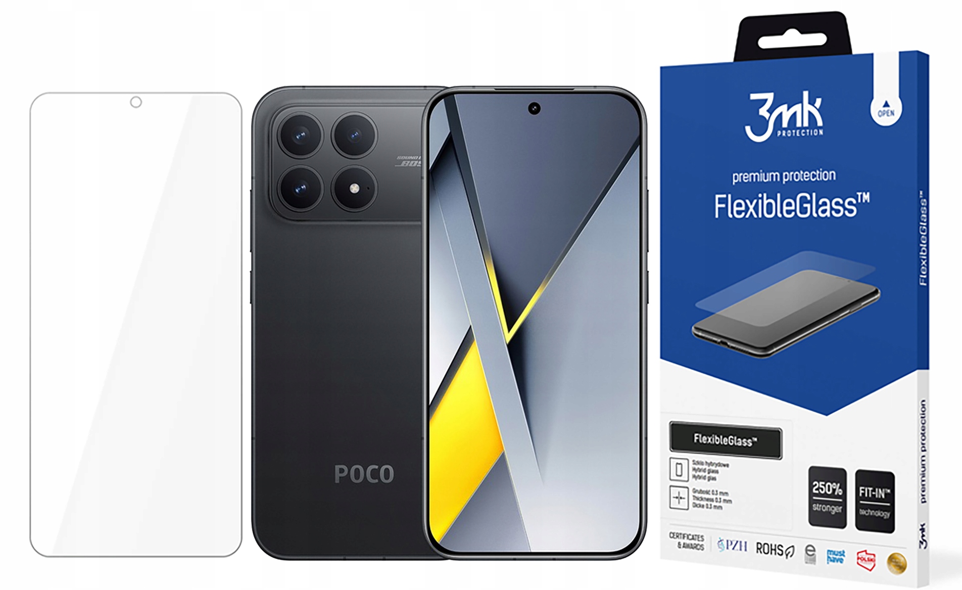 3mk Hybridné sklo Flexibleglass pre Poco F8 Pro