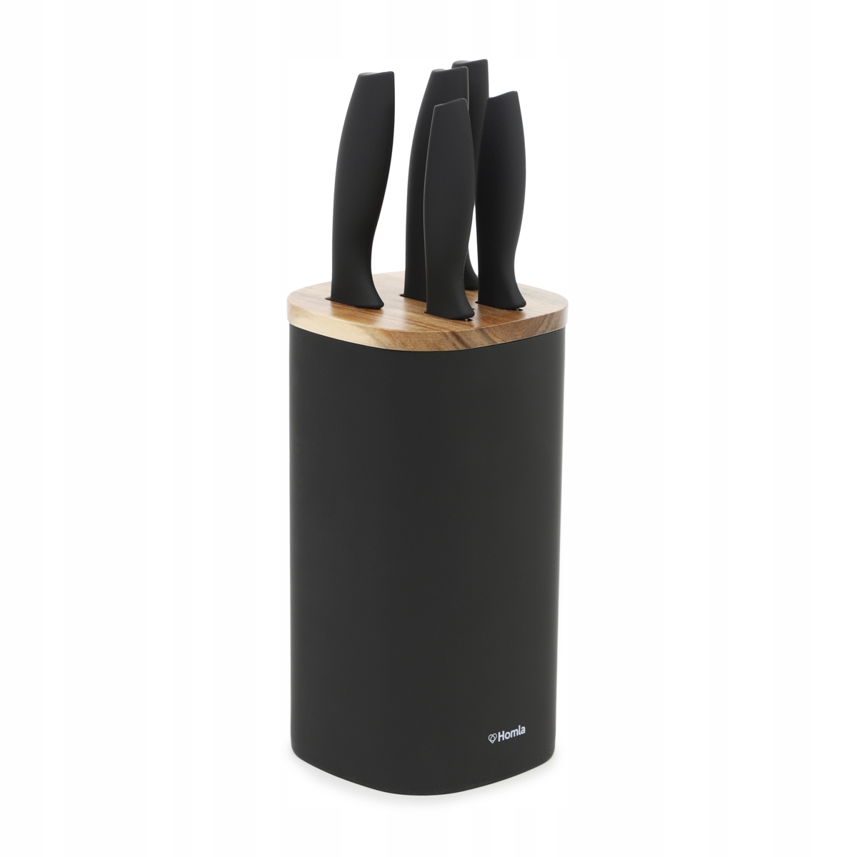 Sada nožů Skat v černém bloku 6 ks Homla